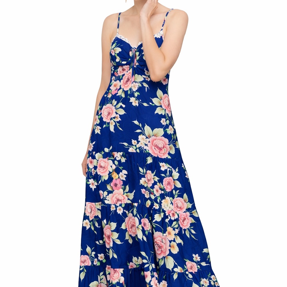 Yumi Kim Key West Floral Keyhole Maxi Dress